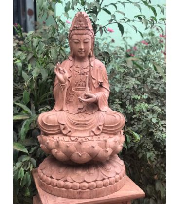 Tượng Gỗ Phật Bà Quan Âm Cao 68