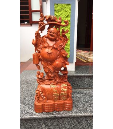 Di Lặc Ngũ Phúc Gánh Lồng Đèn Cao 60
