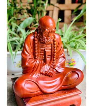 Tượng Bồ Đề Đạt Ma Ngồi Thiền Gỗ Hương