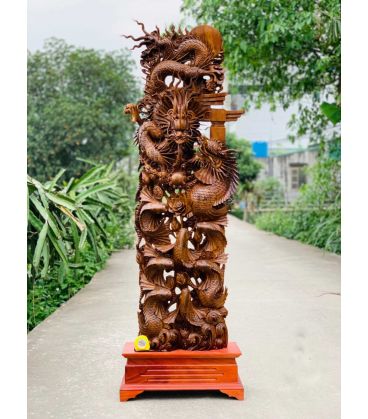 Tượng Cửu Ngư Vượt Vũ Môn Hóa Rồng