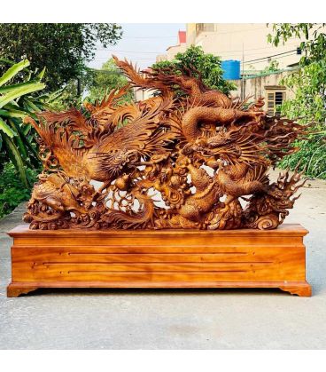 Tượng Linh Vật Tứ Linh Long Lân Quy Phụng Hội Tụ