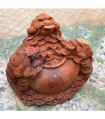 Tam Cóc Thiềm Thừ Trấn Lu Tiền Ôm Đá Phong Thủy