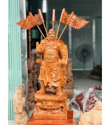 Quan Công - Quan Vân Trường Áo Bào Cao 70cm