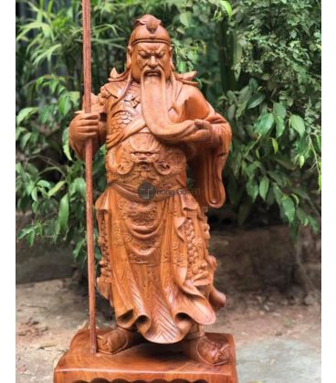 Tượng Quan Công Chống Đao Đứng Đế Tùng 80