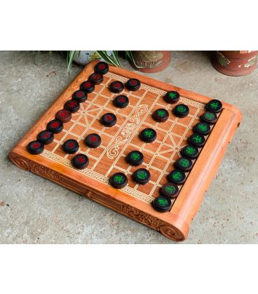 Bộ Bàn Cờ Tướng Kèm Quân Cờ Gỗ Hương