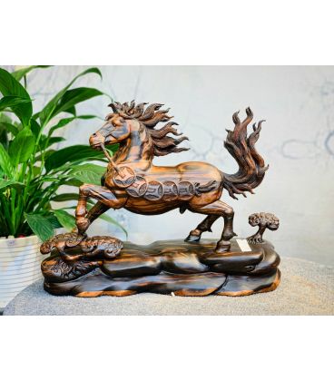Tượng Nhất Mã Gỗ Để Bàn Làm Việc Cao Cấp