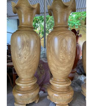 Lục Bình Gỗ Cẩm Vàng Cao 2m