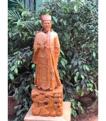 Tượng Khổng Minh Đế Chạm Tùng