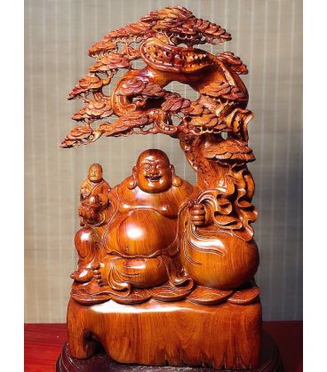 Tượng Di Lặc Nhất Phúc Ngồi Tán Tùng