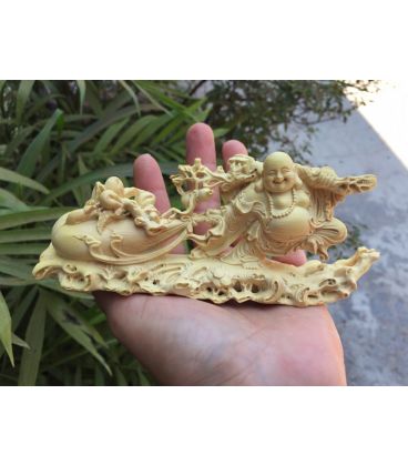 Tượng Di Lặc Kéo Bao Tiền - Để Xe Ô Tô