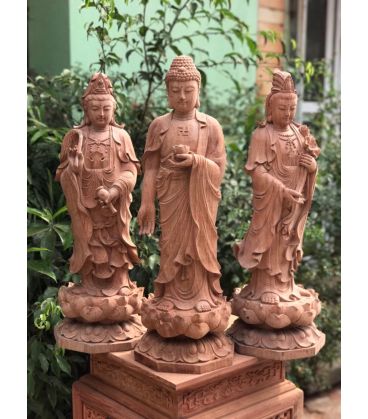 Tây Phương Tam Thánh Đứng Đài Sen