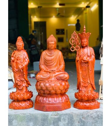 Bộ Tượng Phật Thờ Tại Gia - Ta Bà Tam Thánh