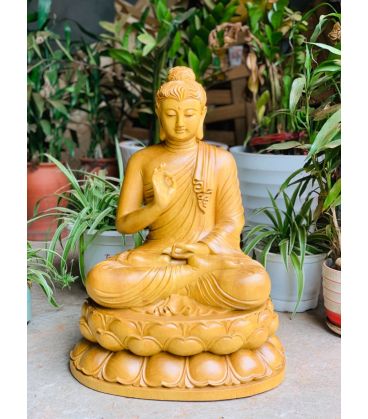 Tượng Gỗ Bổn Sư Thích Ca Thế Giơ Tay - Giáo Hoá Thủ Ấn Cao 50