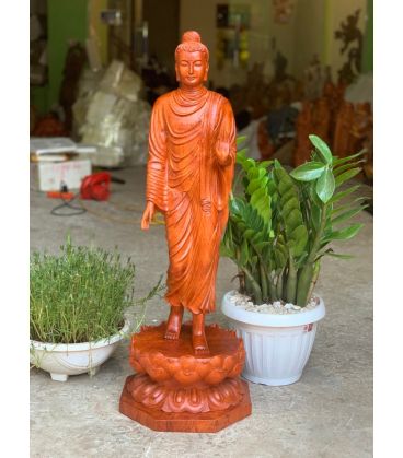 Phật Thích Ca Mâu Ni Đứng Trên Hoa Sen Cao 80